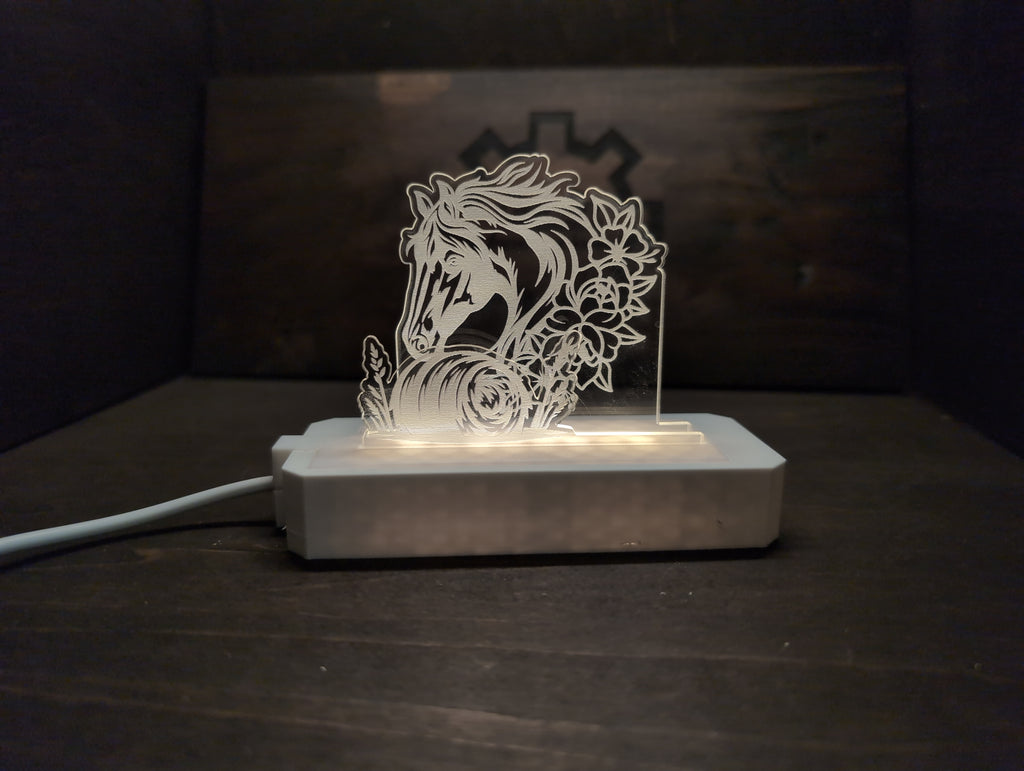 Horse  Multi-Light Double Acrylic Pane