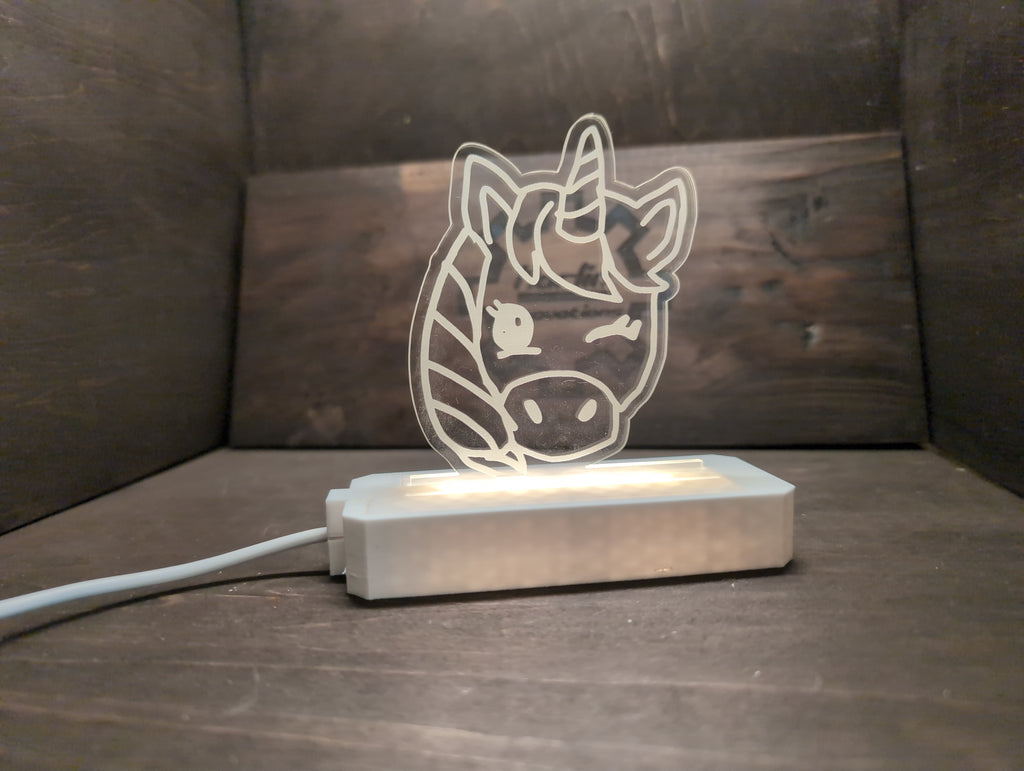 Unicorn Single Multi-Light Acrylic Pane