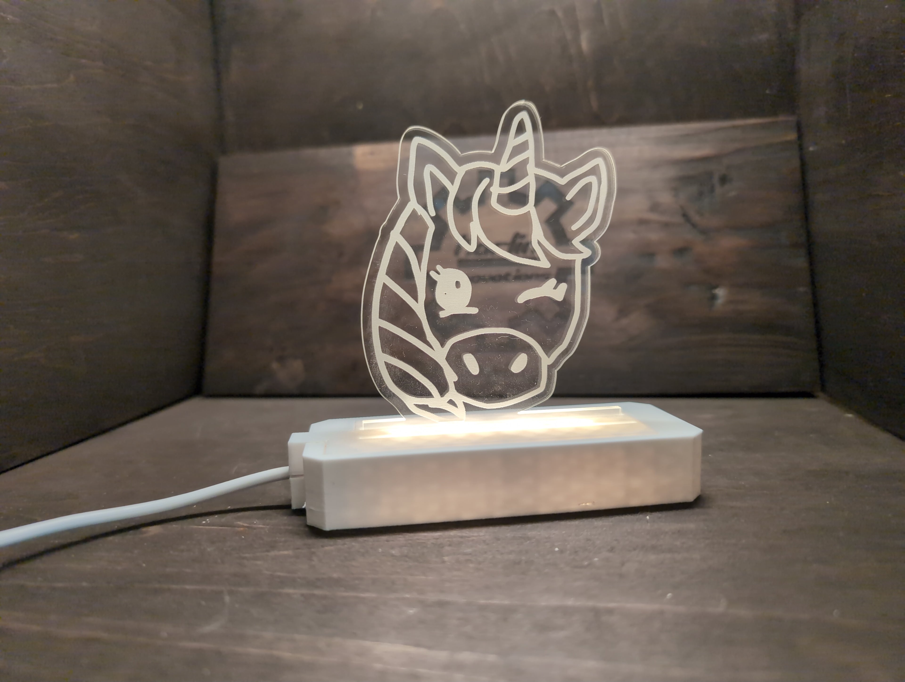 Unicorn Single Multi-Light Acrylic Pane