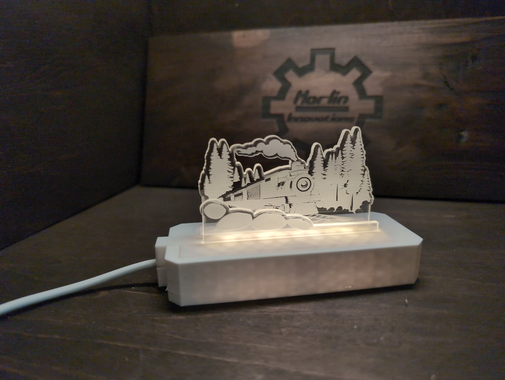 Train Double Multi-Light Acrylic Pane