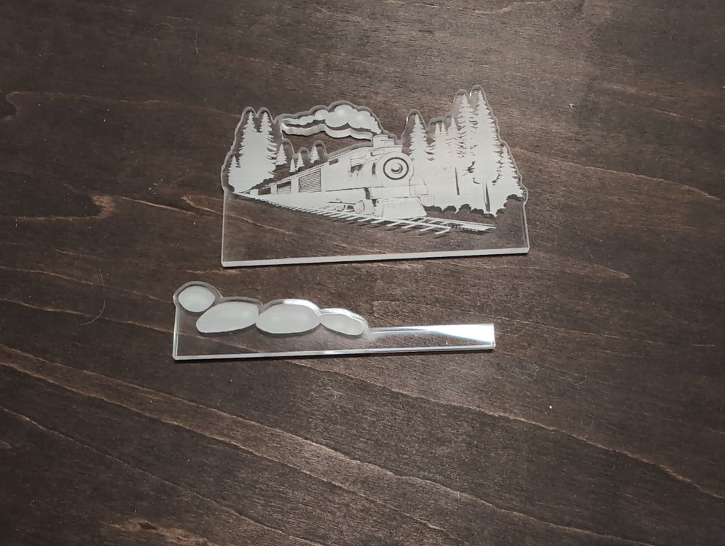 Train Double Multi-Light Acrylic Pane