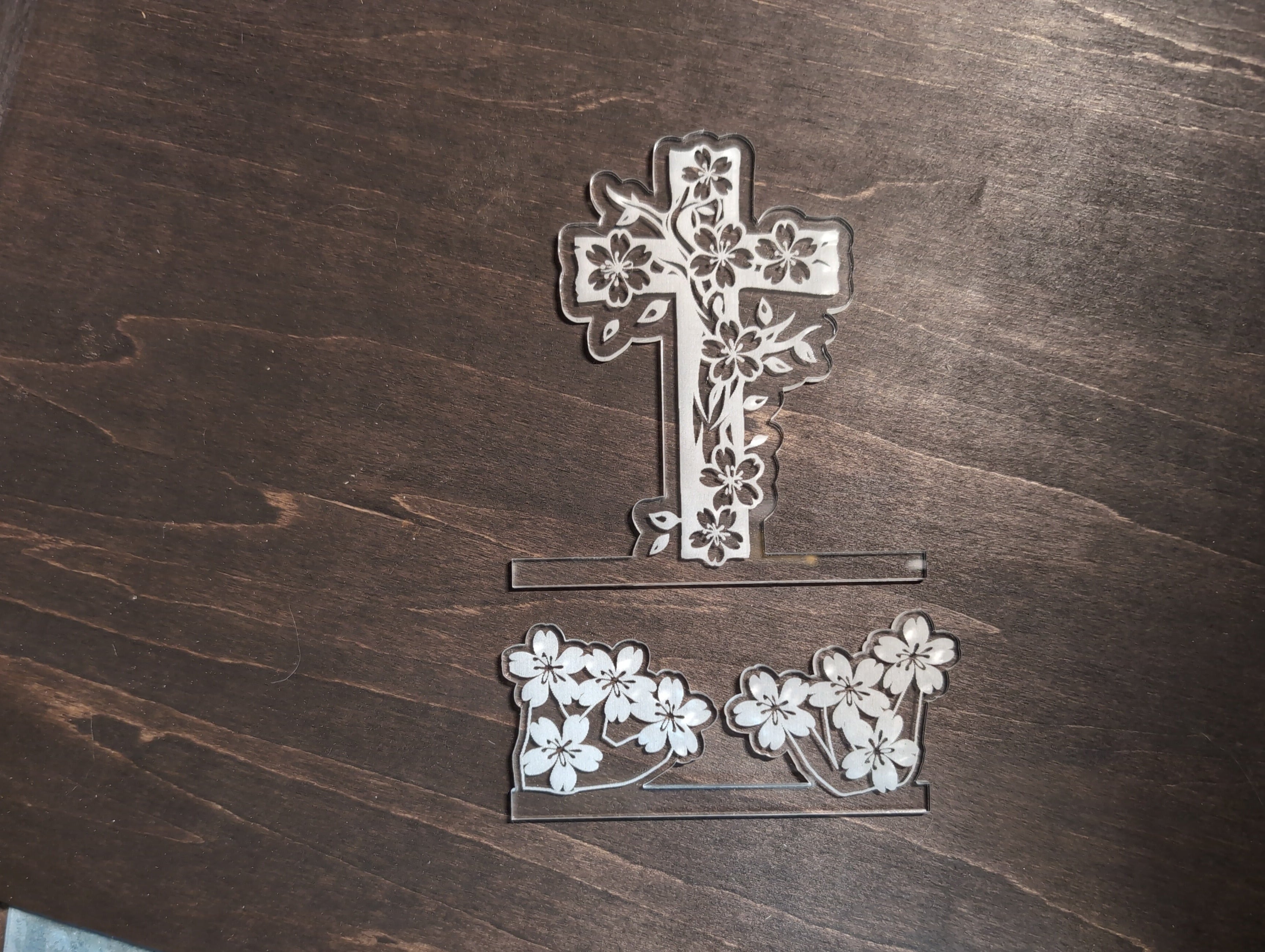 Cross Double Multi-Light Acrylic Pane